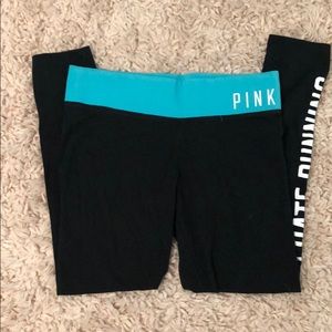 Pink “I hate running” Leggings